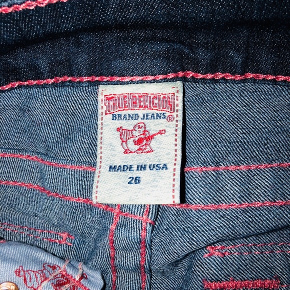 True Religon boot cut jeans size 26 - Picture 3 of 5